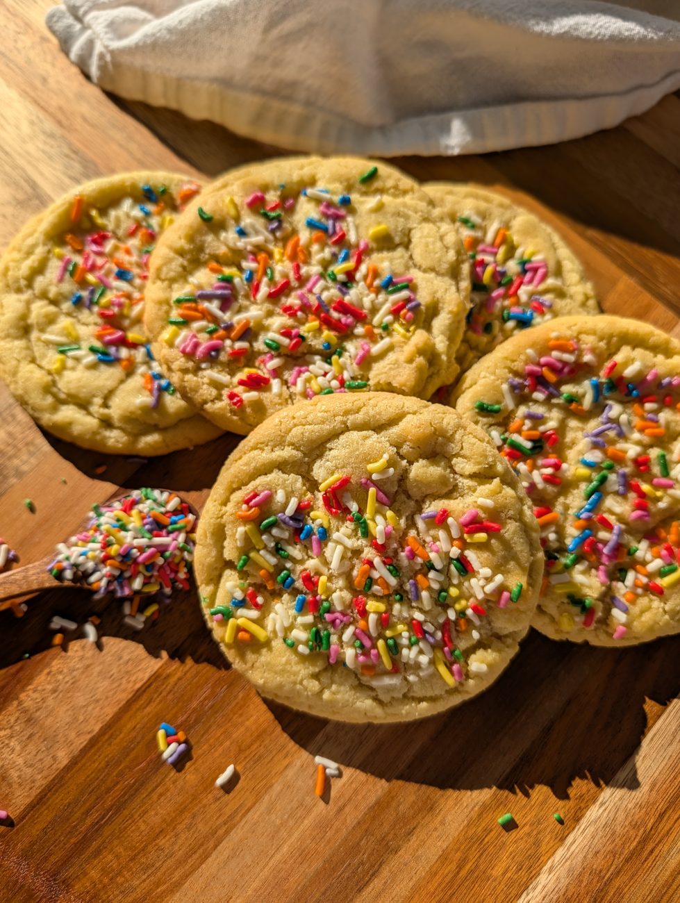 Homemade sprinkle cookies