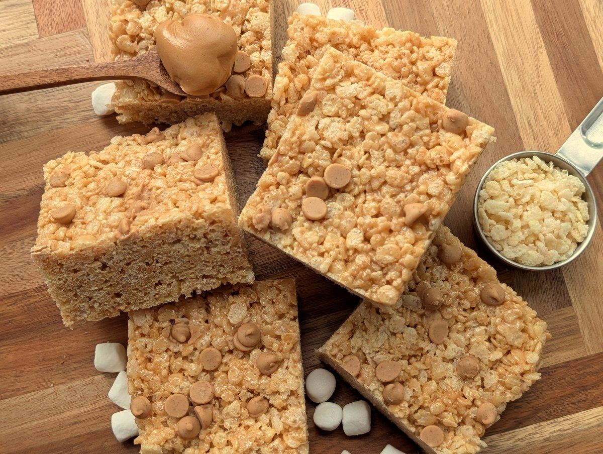 Peanut butter crispy rice treats