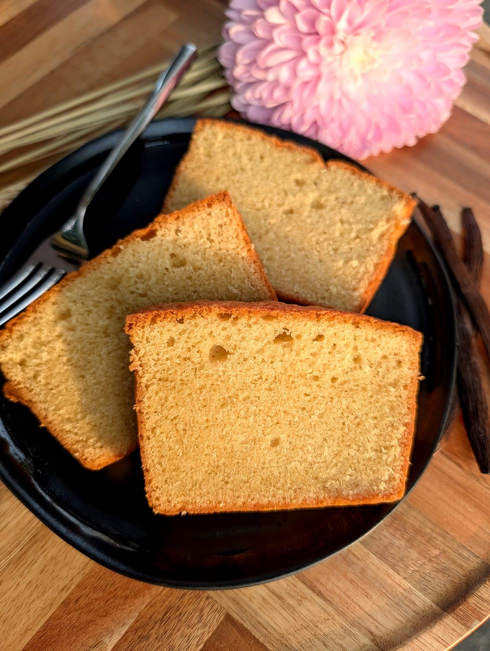 Homemade butter pound cake